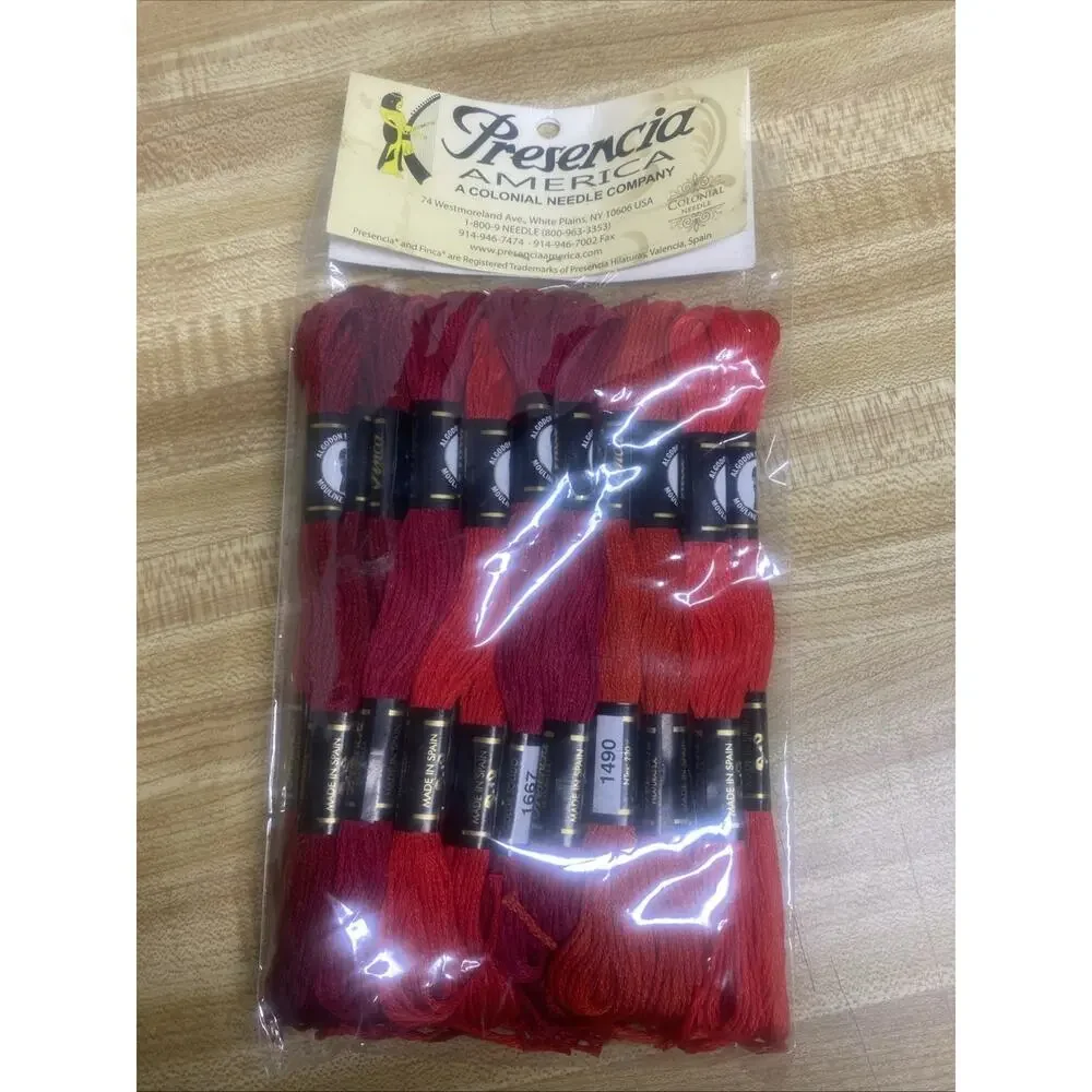 Pack of New Presencia Pearl Cotton Thread Scarlet Sampler Pack Basic